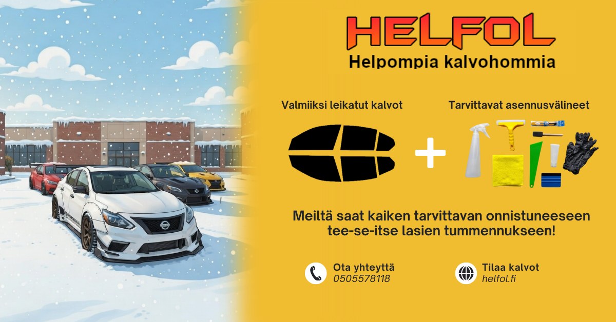 HelFol tummennuskalvoilla onnistut helpommin